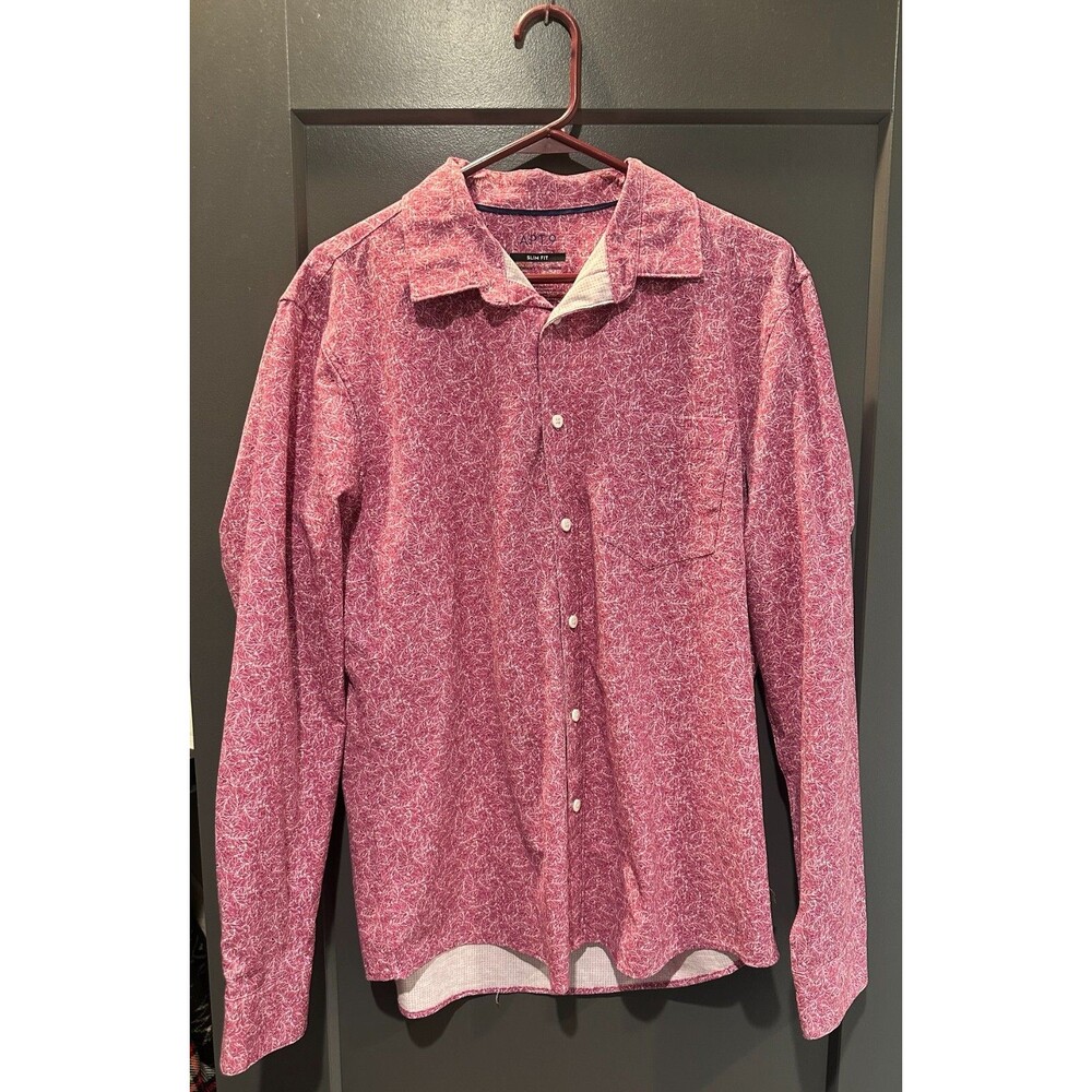 Mens Apt 9 Button Down Pink Size L